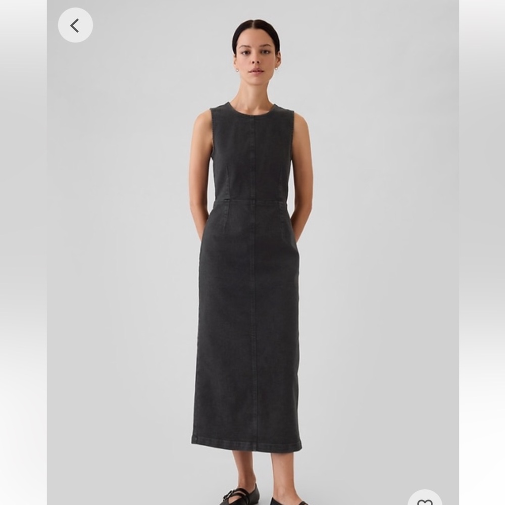 Faded black denim dress by Gap, new with tags.